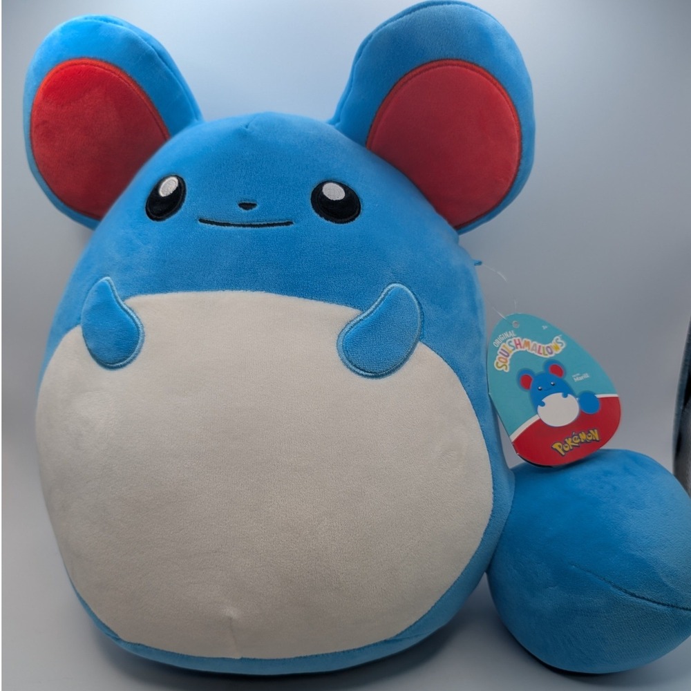 Squishmallows Pokemon Marill 12 Inch Plush Blue Mouse Toy Jazwares SQPK00292 NWT